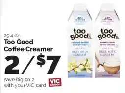 Harris Teeter Too Good Coffee Creamer offer
