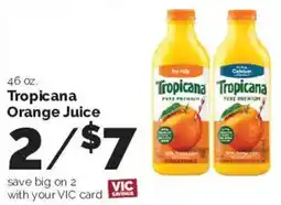 Harris Teeter Tropicana orange juice offer