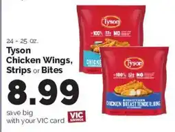 Harris Teeter Tyson chicken wings, strips or bites offer