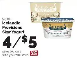 Harris Teeter Icelandic Provisions Skyr Yogurt offer