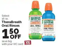 Harris Teeter TheraBreath Oral Rinses offer