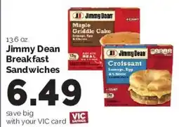 Harris Teeter Jimmy Dean Breakfast Sandwiches offer