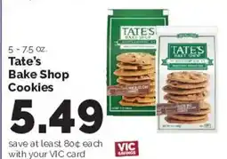 Harris Teeter Tate's Bake Shop Cookies offer
