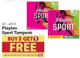 Harris Teeter Playtex Sport Tampons offer