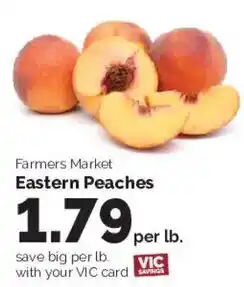 Harris Teeter Farmers Market Eastern Peaches offer
