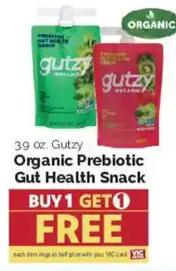 Harris Teeter Gutzy Organic Prebiotic Gut Health Snack offer