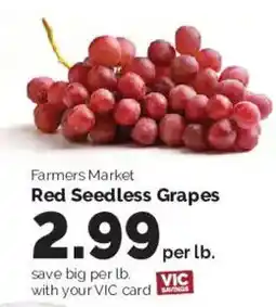 Harris Teeter Farmers Market Red Seedless Grapes offer