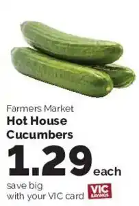 Harris Teeter Farmers Market Hot House Cucumbers offer