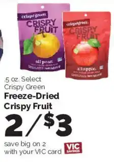 Harris Teeter Crispy Green Freeze-Dried Crispy Fruit offer