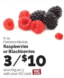 Harris Teeter Farmers Market Raspberries or Blackberries offer