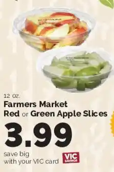 Harris Teeter Farmers Market Red or Green Apple Slices offer