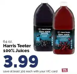Harris Teeter Harris Teeter 100% Juices offer