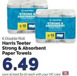 Harris Teeter Harris Teeter Strong & Absorbent Paper Towels offer