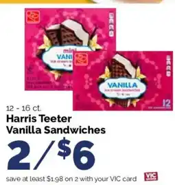 Harris Teeter Harris Teeter Vanilla Sandwiches offer