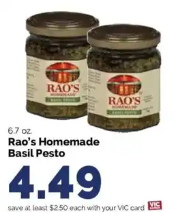 Harris Teeter Rao's Homemade Basil Pesto offer