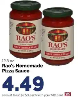 Harris Teeter Rao's Homemade Pizza Sauce offer