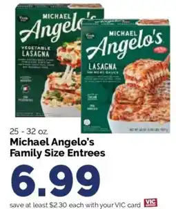 Harris Teeter Michael Angelo's Family Size Entrees offer