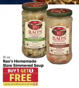 Harris Teeter Rao's Homemade Slow Simmered Soup offer