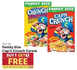 Harris Teeter Cap'n Crunch Cereal offer