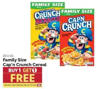 Harris Teeter Cap'n Crunch Cereal offer