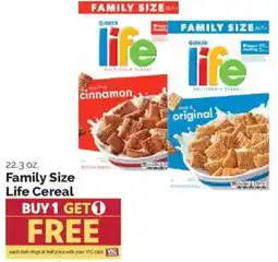 Harris Teeter Quaker Life Cereal offer