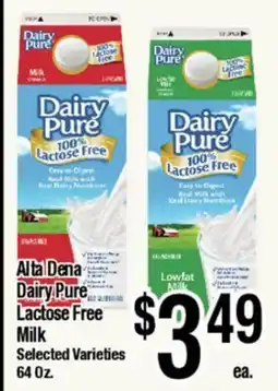 Big Saver Foods Alta Dena DairyPure Lactose Free Milk offer