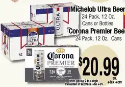 Big Saver Foods Michelob Ultra Beer, Corona Premier Beer offer
