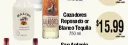 Big Saver Foods Cazadores Reposado or Blanco Tequila offer