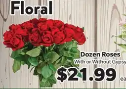 Living Fresh Market Dozen Roses offer