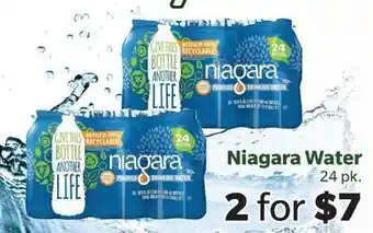 Living Fresh Market Niagara Water offer