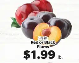 Living Fresh Market Fresh Red or Black Plums offer