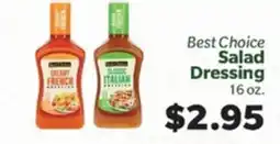 Living Fresh Market Best Choice Salad Dressing offer