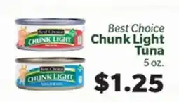 Living Fresh Market Best Choice Chunk Light Tuna offer