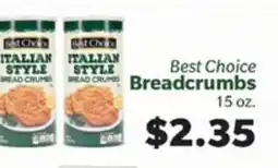 Living Fresh Market Best Choice Breadcrumbs offer