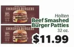 Living Fresh Market Holten Beef Smashed Burger Patties offer