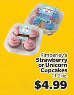 Living Fresh Market Kimberley's Strawberry or Unicorn Cupcakes offer