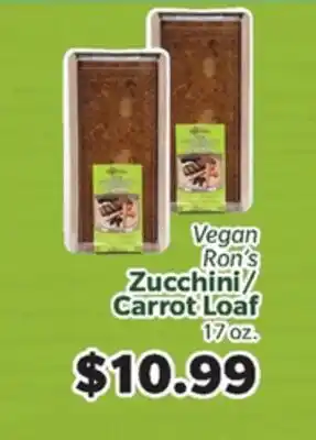 Living Fresh Market Vegan Ron's Zucchini Carrot Loaf offer