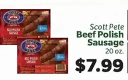 Living Fresh Market Scott Pete Beef Polish Sausage offer