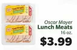 Living Fresh Market Oscar Mayer Lunch Meats offer