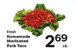 Rich's Fresh Market Fresh Homemade Marinated Pork Taco offer