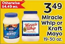 Rich's Fresh Market Miracle Whip or Kraft Mayo offer