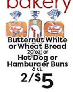Rich's Fresh Market Butternut White or Wheat Bread Hot Dog or Hamburger Buns offer