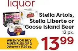 Rich's Fresh Market Stella Artols, Stella Liberte or Goose Island Beer offer