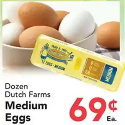 Eurofresh Market Dozen Dutch Farms Medium Eggs offer