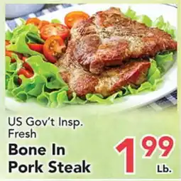 Eurofresh Market US Gov't Insp. Fresh Bone In Pork Steak offer