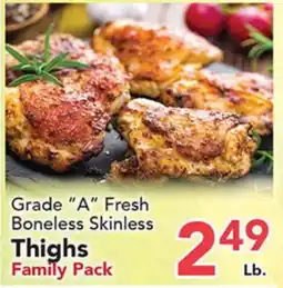 Eurofresh Market Grade A Fresh Boneless Skinless Thighs offer