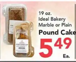 Eurofresh Market 19 oz. Ideal Bakery Marble or Plain Pound Cake offer