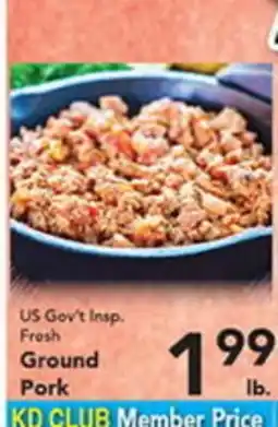 Eurofresh Market US Gov't Insp. Fresh Ground Pork offer