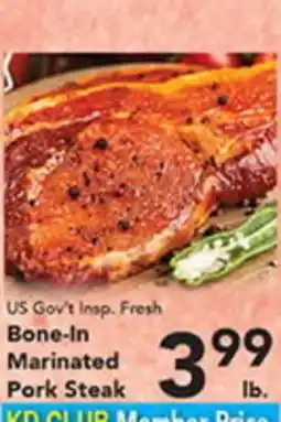 Eurofresh Market US Gov't Insp. Fresh Bone-In Marinated Pork Steak offer