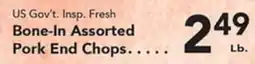 Eurofresh Market US Gov't. Insp. Fresh Bone-In Assorted Pork End Chops offer